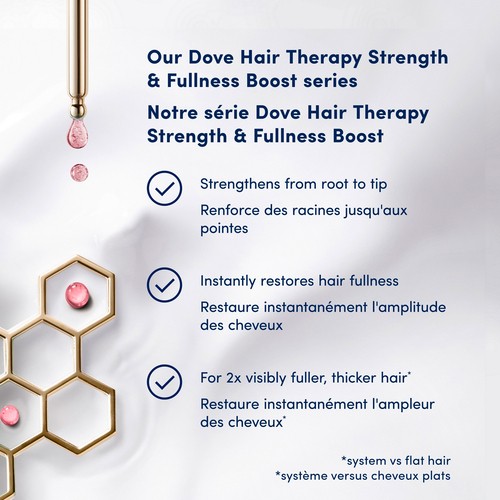 Dove Shampoo Strength & Fullness Boost For Fine Thin Hair 400 ml