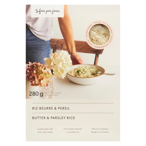 3 Times A Day Jour Butter Parsley Rice 280 g