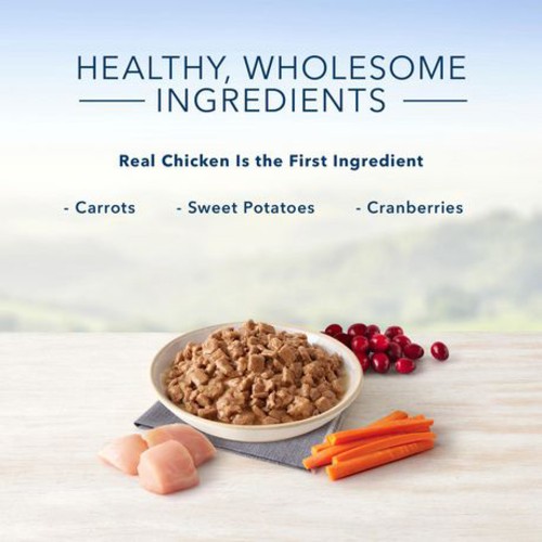 Blue Buffalo Wet Cat Food Healthy Gourmet Flaked Chicken Entrée 155 g