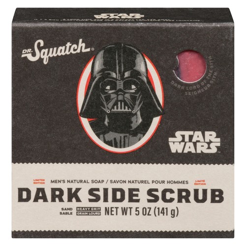 Dr. Squatch Men's Natural Soap Star Wars Dark Side Scrub 141 g