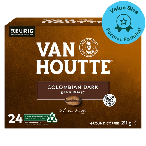 Van Houtte Coffee Pods Colombian Dark Roast 24 K-Cups 211 g