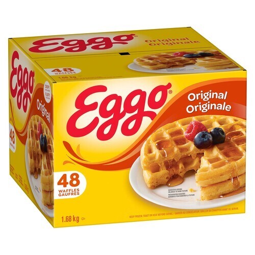 Kellogg's Eggo Frozen Waffles Original Jumbo 1.68 kg