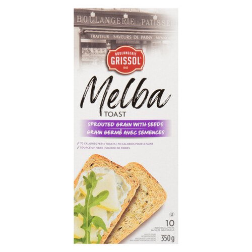 Grissol Melba Toast Sprouted Grains With Seeds 350 g