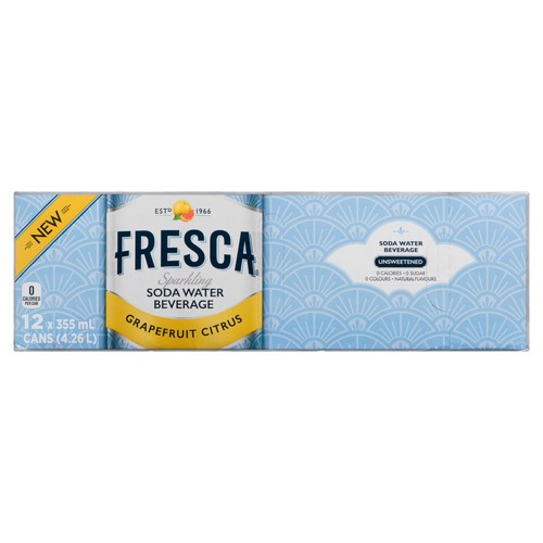 Fresca Soda Water Grapefruit Citrus 355 ml