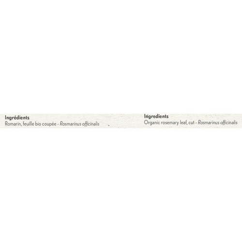 Clef Des Champs Organic Rosemary Leaf Cut Tradition 60 g