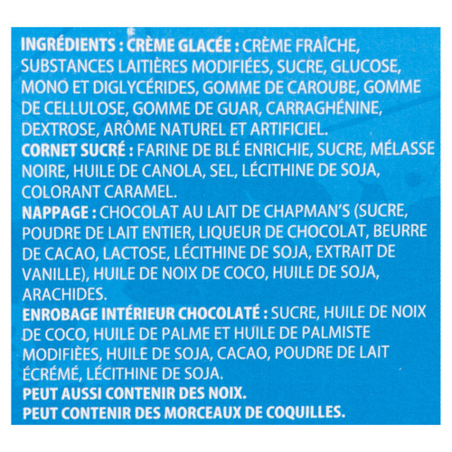 Chapman's Yukon Ice Cream Cones Vanilla And Peanut 5 x 140 ml Voilà