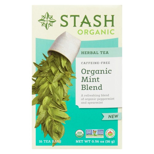 Stash Organic Herbal Tea Mint Blend 16 Tea Bags 16 g