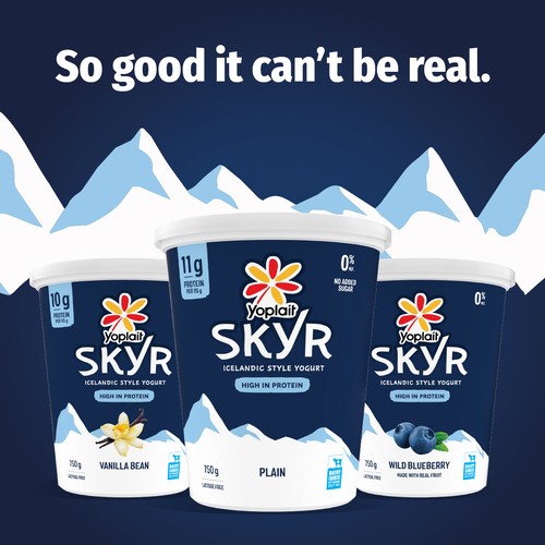 Yoplait Skyr Yogurt Blueberry 750 g