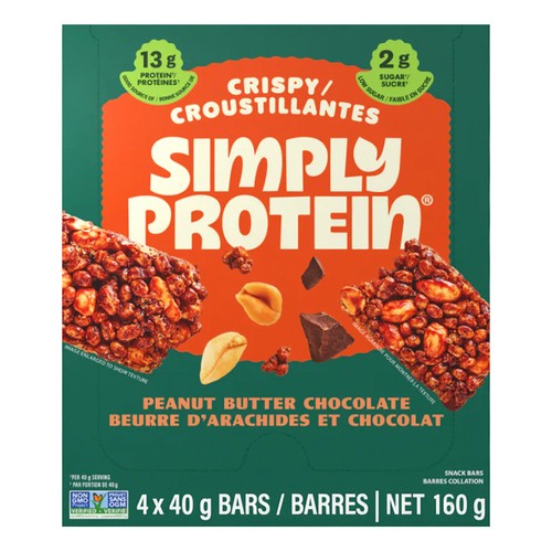 Simply Protein Crispy Bar Peanut Butter Chocolate 4 x 40 g