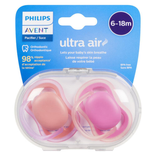 Philips Avent Ultra Air Pacifier 6-18 Months Mix 2 Pack