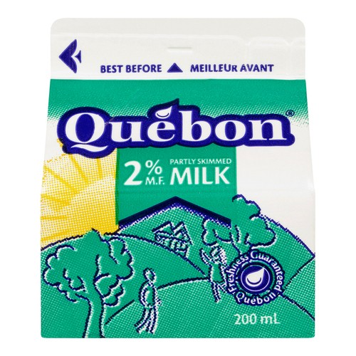 Quebon 2% Milk  Partly Skimmed 200 ml