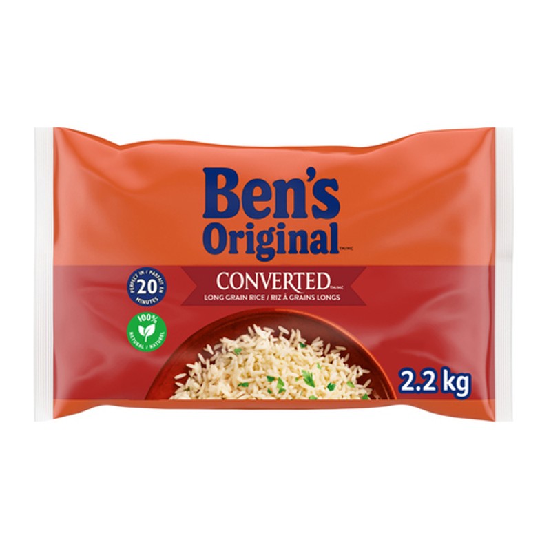 Ben's Original Converted Rice Side Dish Long Grain Parboiled 2.2 kg ...