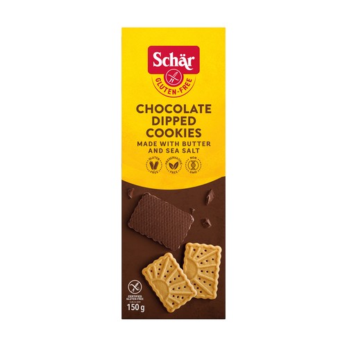 Schar Gluten-Free Cookies Chocolate Dipped 150 g