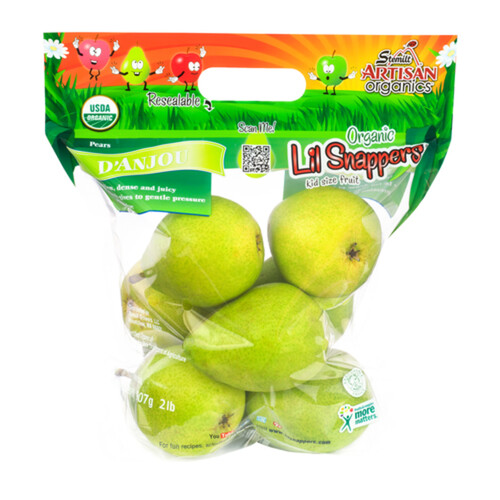 Lil Snappers Organic Pear D'Anjou 907 g