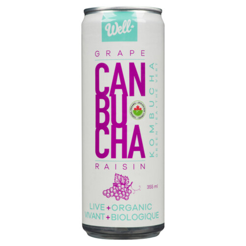 Well Grape Canbucha 355 ml (can)