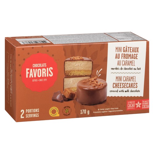 Chocolats Favoris Frozen Cheesecake Mini Caramel 170 g