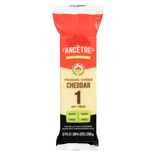L'Ancetre Organic Lactose Free 1 Year Cheddar Cheese 200 g