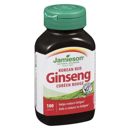 Jamieson Korean Red Ginseng Caplets 100 Count