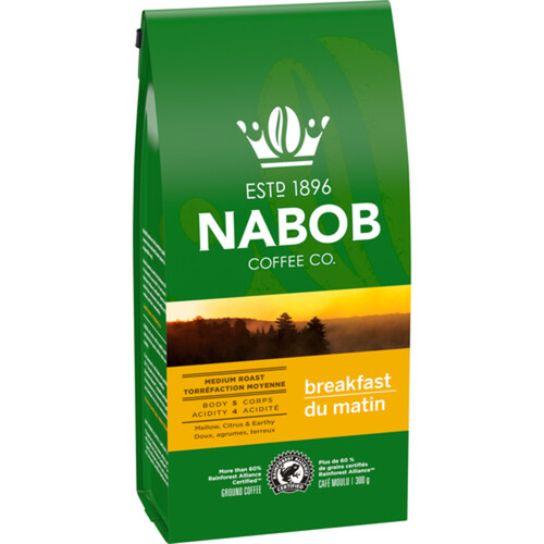 Nabob Ground Coffee Breakfast Blend Medium Roast 300 g