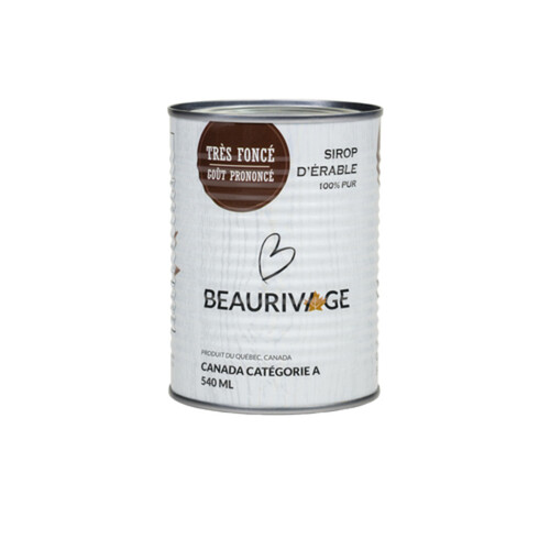 Les Sucreries Beaurivage Maple Syrup Very Dark 540 ml