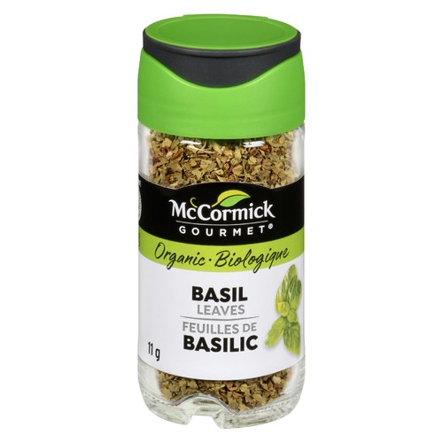 McCormick Gourmet Organic Spice Basil Leaves 11 g
