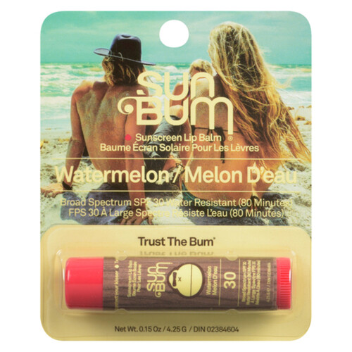 Sun Bum Sunscreen Lip Balm SPF 30 Watermelon 4.25 g