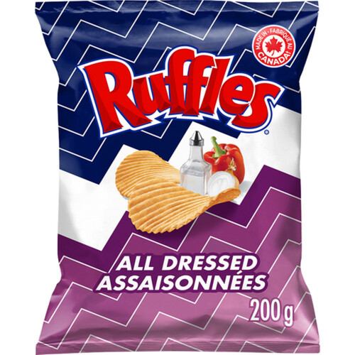 Ruffles Potato Chips All Dressed Flavoured 200 g