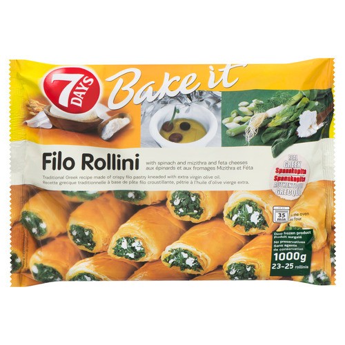 7Days Bake It Filo Rollini 1 kg (frozen)