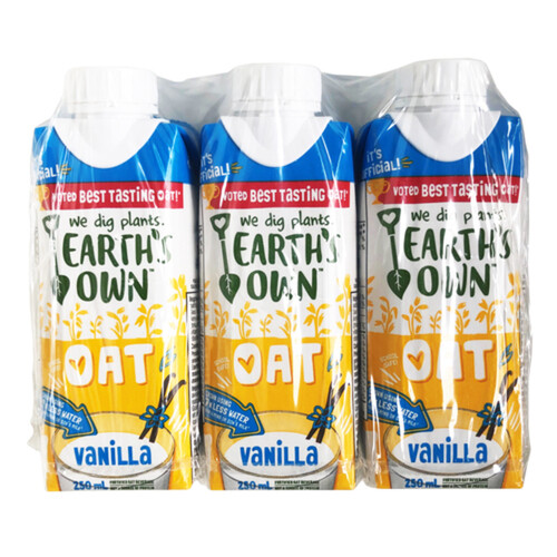 Earth's Own Oat Beverage Vanilla 3 x 250 ml