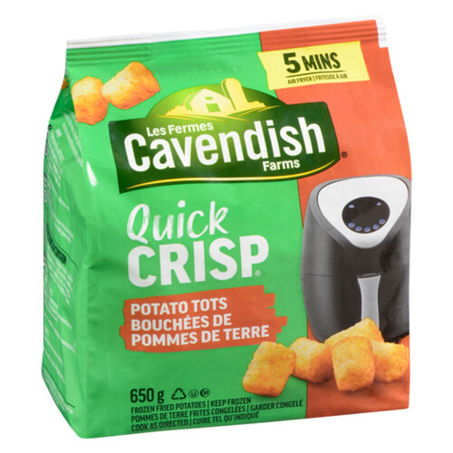 Cavendish Farms Quick Crisp Frozen Potato Tot 650 g