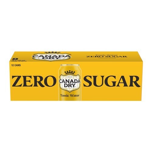 Canada Dry Zero Sugar Tonic Water 12 x 355 ml (cans)