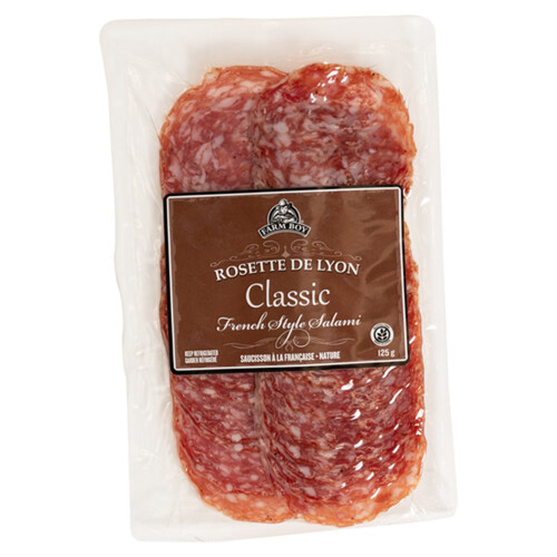 Farm Boy Rosette de Lyon Salami Classic Sliced 125 g - Voilà Online  Groceries & Offers