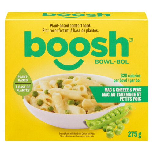 Boosh Pasta Mac n Cheese n Peas Bowl 275 g (frozen)