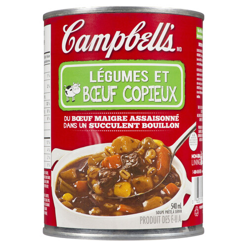 Campbell's Soup Ready To Serve Vegetable Beef 540 ml