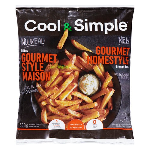 Cool & Simple Frozen French Fries Gourmet Homestyle 500 g