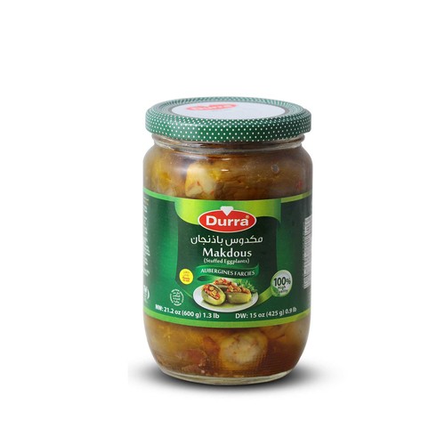 Durra Stuffed Eggplants Makdous 600 g
