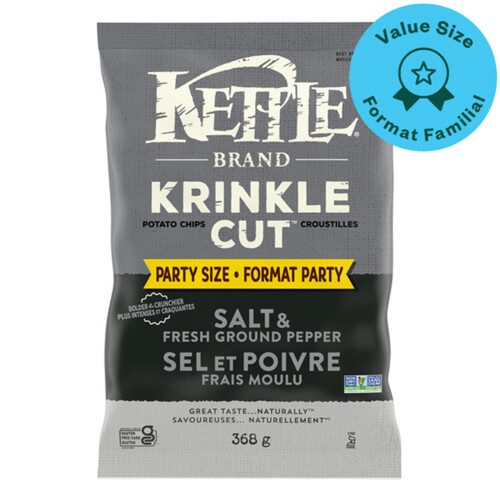 Kettle Foods Kettle Chips Salt & Fresh Pepper Party Size 368 g