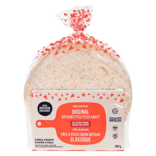 Little Northern Bakehouse Vegan Gluten-Free Frozen Pizza Crust Artisan Original 10-Inch 2 x 300 g