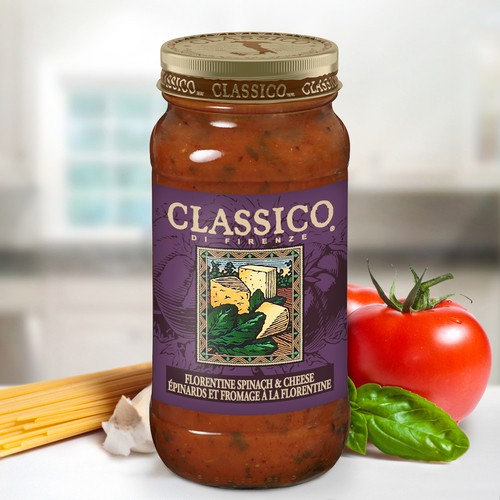 Classico Pasta Sauce Florentine Spinach And Cheese 650 mL