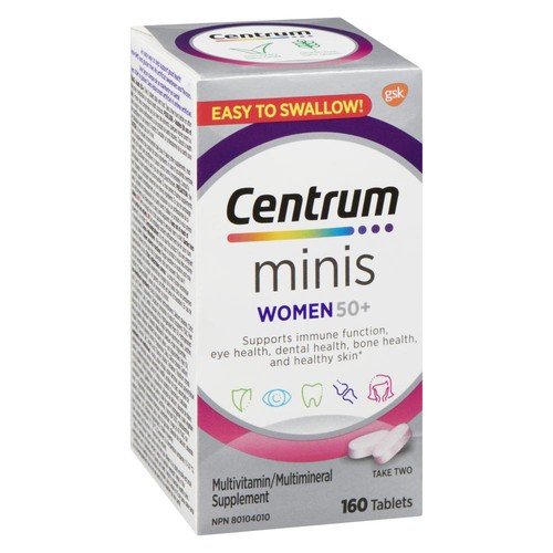 Centrum Multivitamin/Multimineral Supplement Minis Women 50+ 160 Count