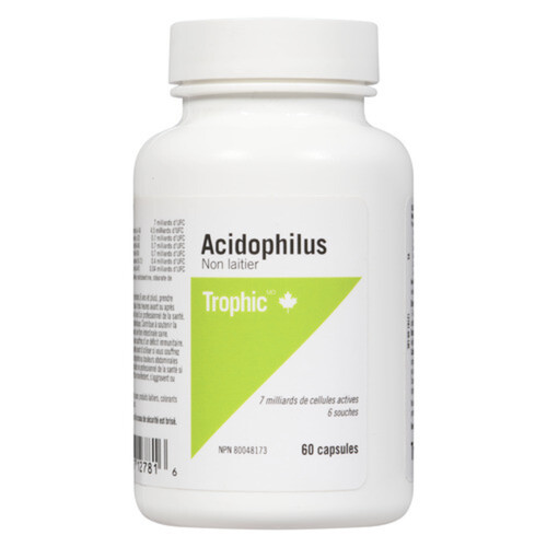 Trophic Non-Dairy Acidophilus 60 Capsules