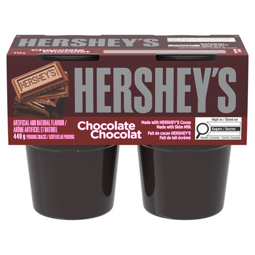 Hershey's Refrigerated Pudding Snacks Chocolate 4 x 110 g