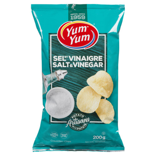 Yum Yum Potato Chips Salt & Vinegar 200 g