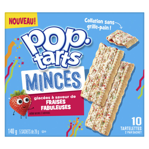 Kellogg's Pop Tart Thins Frosted Strawberry 140 g