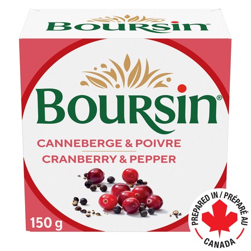 Boursin Spreadable Cheese Cranberry & Pepper 150 g