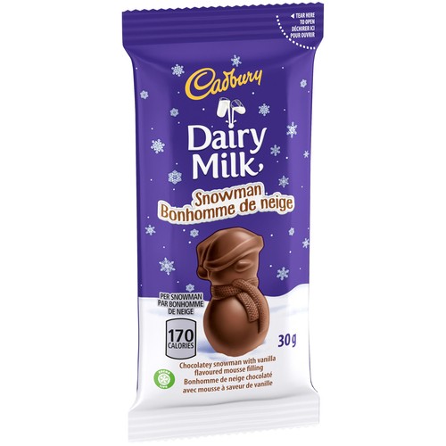 Cadbury Dairy Milk Chocolate Snowman Vanilla 30 g