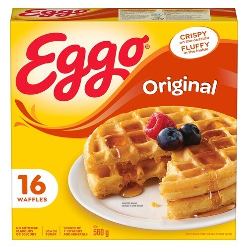 Kellogg's Eggo Frozen Waffles Original 560 g