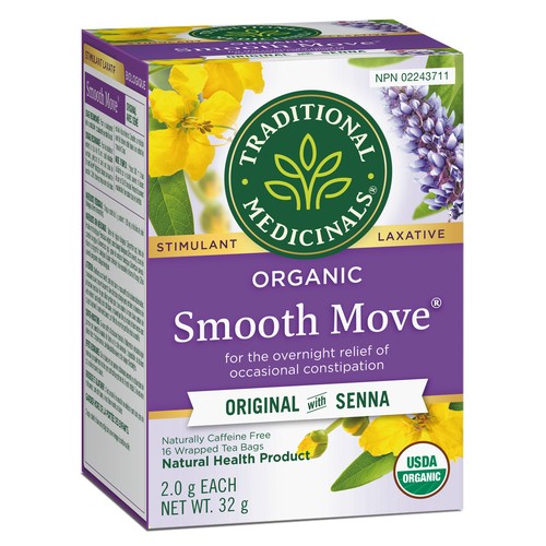 Traditional Medicinals Smooth Move Herbal Tea 16 Tea Bags