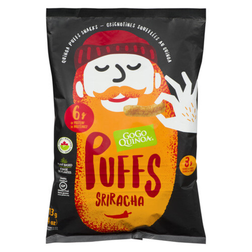 GoGo Quinoa Gluten-Free Puffs Sriracha 113 g