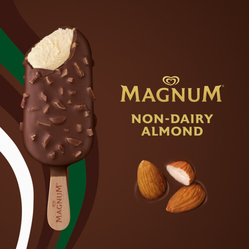 Magnum Non-Dairy Frozen Dessert Bar Almond 3 x 90 ml 